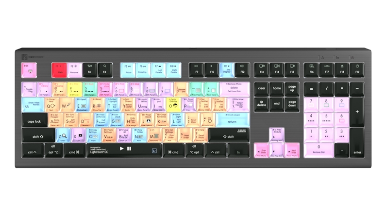 Adobe Lightroom CC<br>ASTRA2 Backlit Keyboard – Mac<br>US English