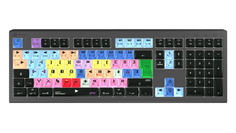 Avid Media Composer \'Classic\' layout<br>ASTRA2 Backlit Keyboard - Mac<br>UK English