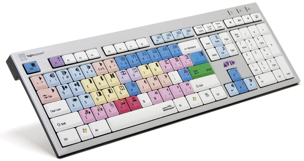 Dedicated Avid Media Composer Pc Wireless Keyboard With Colored