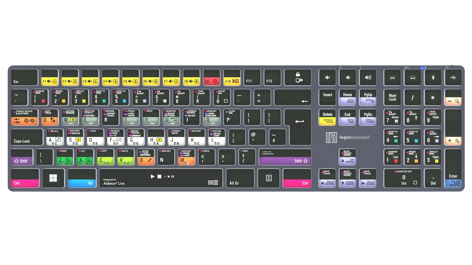 Logickeyboard Ableton Live Shortcut TITAN Windows Keyboard UK English