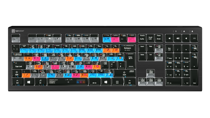 Adobe Graphic Designer<br>ASTRA2 Backlit Keyboard – Windows<br>UK English