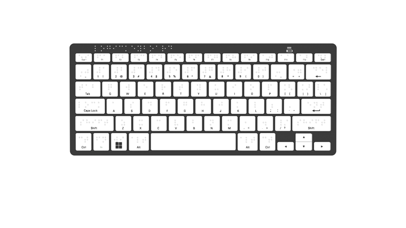 Braille keyboard Bluetooth PC