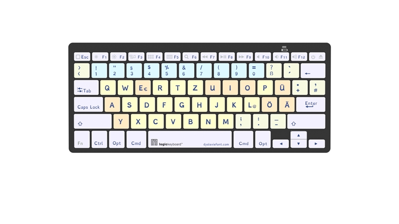 Dyslexie<br>Mini Bluetooth Keyboard - Mac<br>DE German