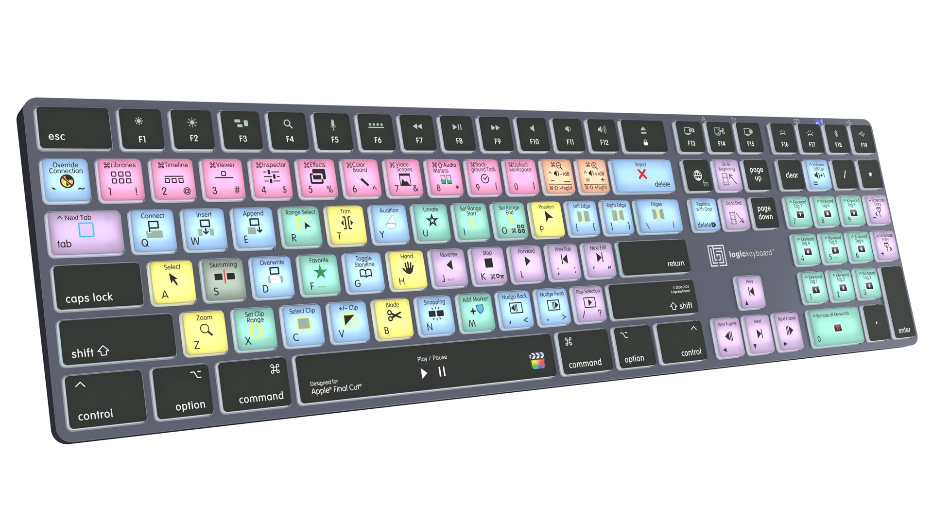 Shortcut keyboard Backlit & Bluetooth - Final Cut Pro - Mac
