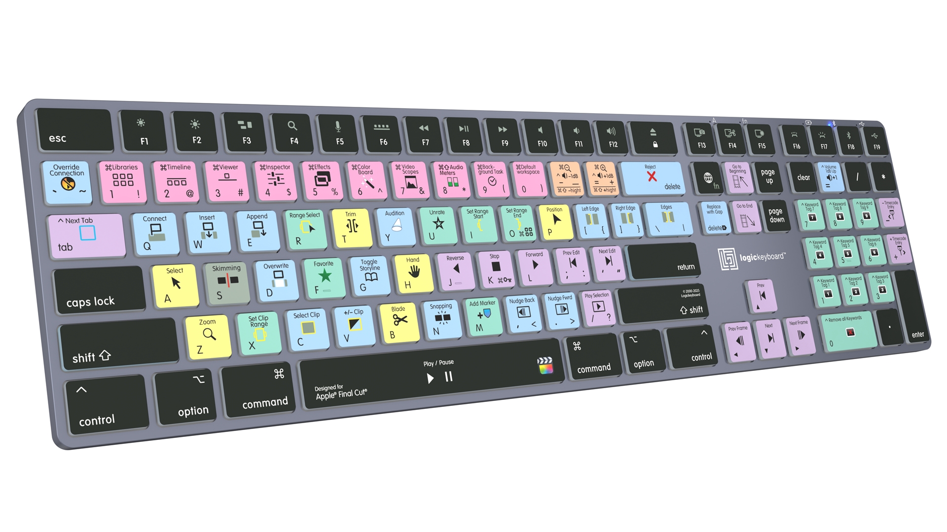 Shortcut keyboard Backlit & Bluetooth - Final Cut Pro - Mac