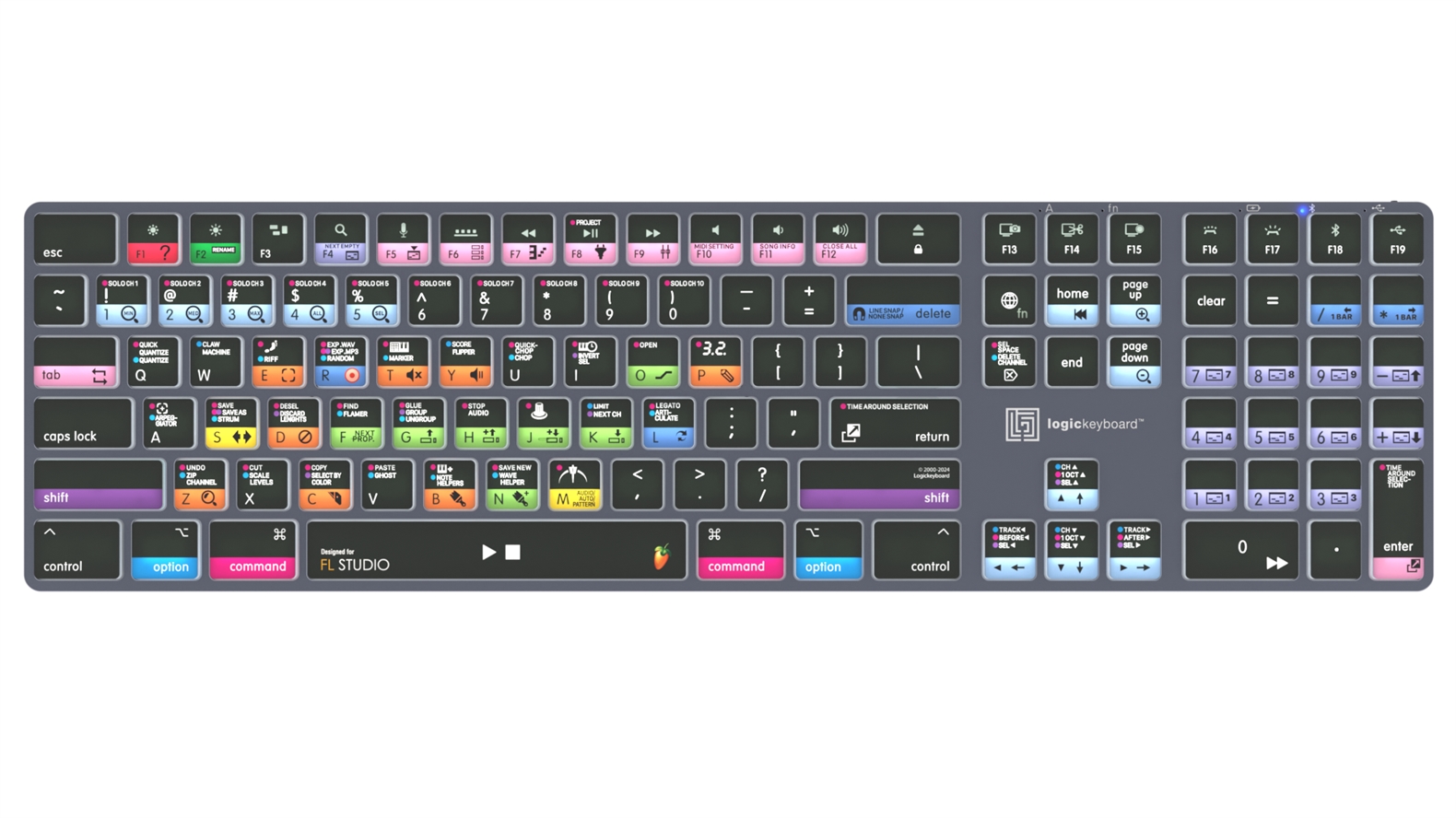 FL Studio<br>TITAN Wireless Backlit Keyboard - Mac<br>US English