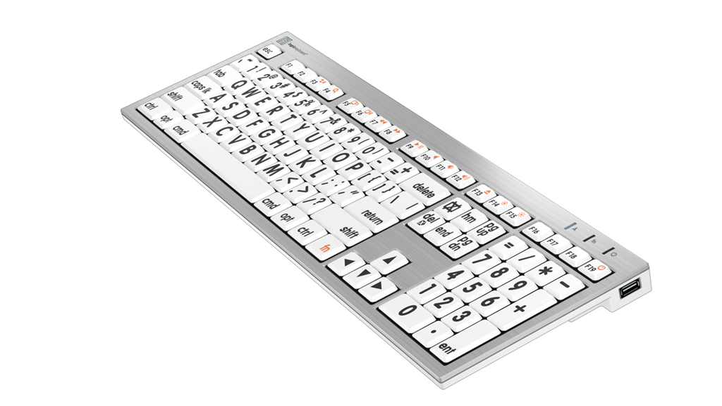 Logickeyboard MAC LargePrint ALBA Keyboard for Visually Impaired