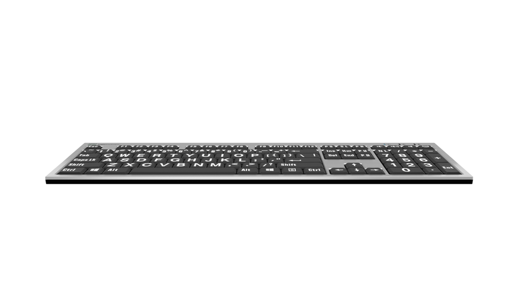 Clavier rétroéclairé à gros caractères pour PC LogicKeyboard