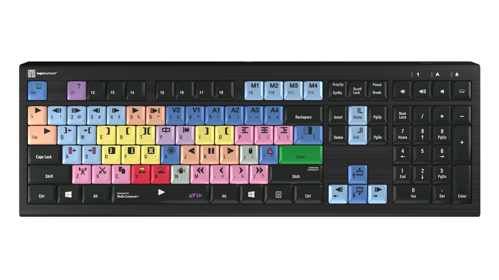Shortcut keyboard Backlit - Avid Media Composer - Windows
