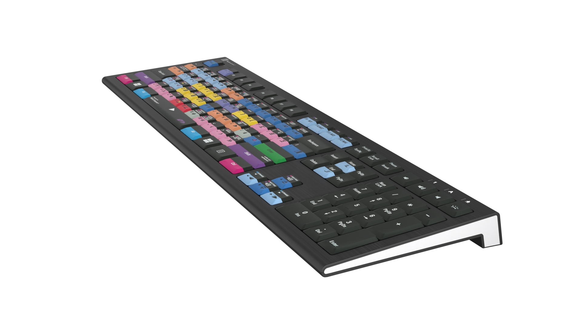 Clavier Vidéo Logickeyboard USB Azerty - Modèle AVID, Ports USB Intégrés, Occasion Fonctionnel