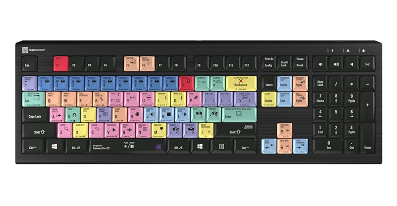 Premiere Pro CC - PC ASTRA 2 Backlit Keyboard
