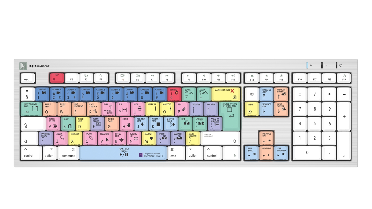 Adobe Premiere Pro CC<br>ALBA Slimline Keyboard – Mac<br>UK English