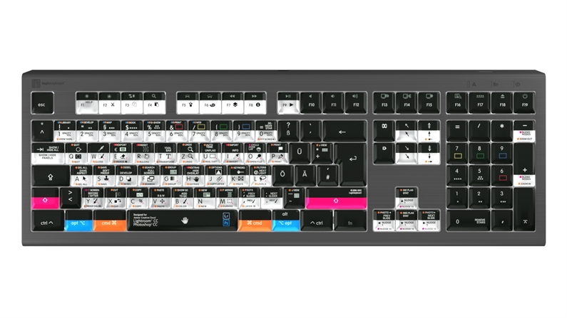 Adobe Photographer<br>ASTRA2 Backlit Keyboard – Mac<br>DE German