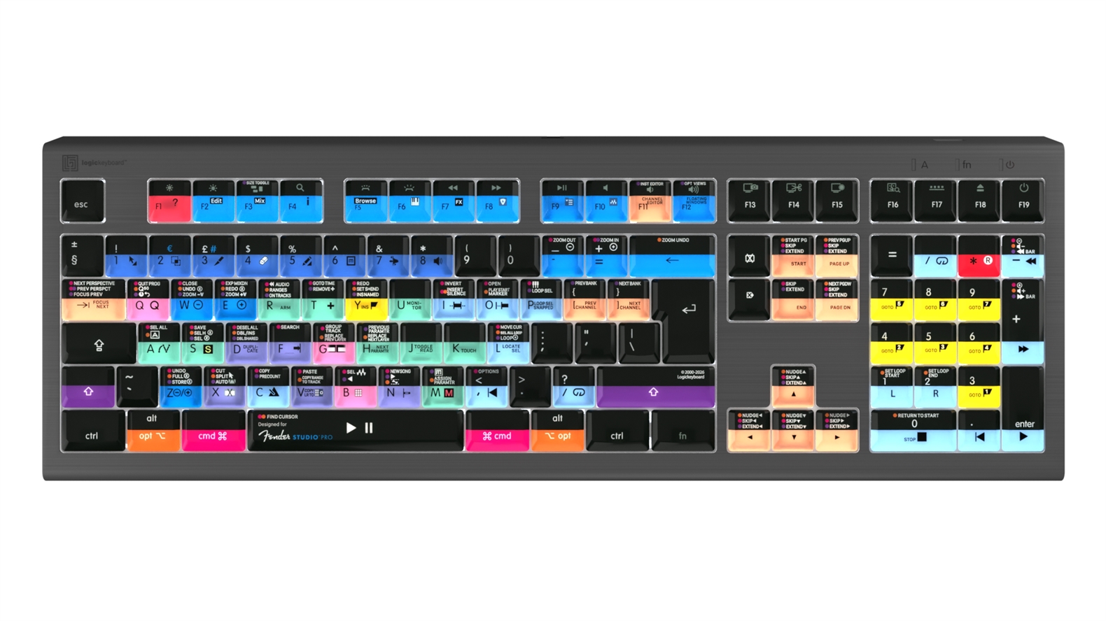 Fender Studio Pro<br>ASTRA2 Backlit Keyboard – Mac<br>UK English