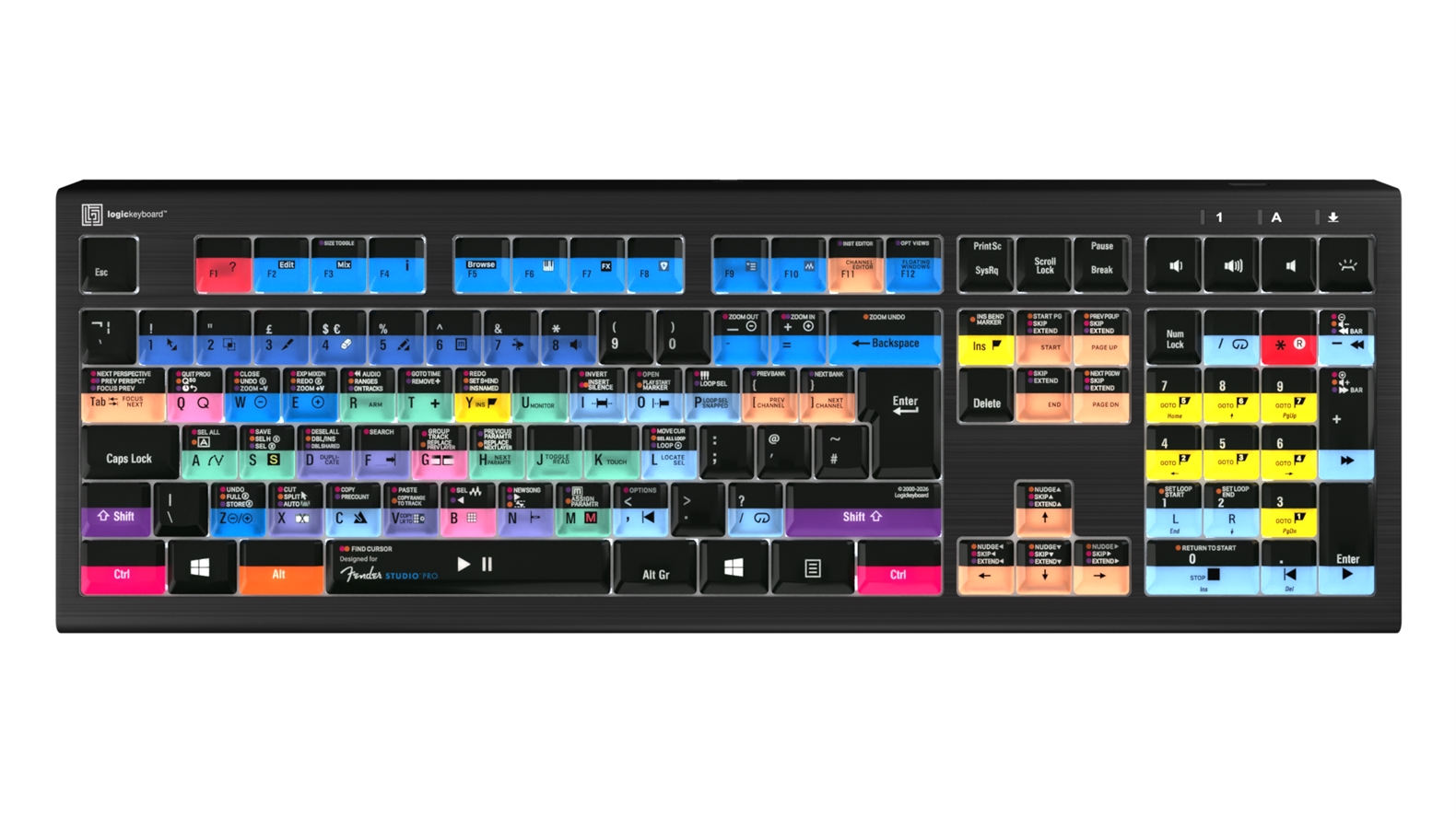 Fender Studio Pro<br>ASTRA2 Backlit Keyboard – Windows<br>UK English
