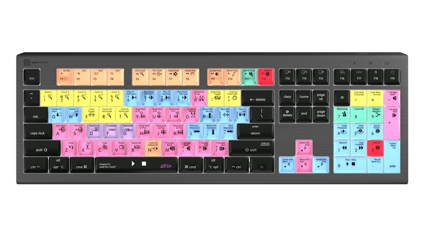 Shortcut keyboard Backlit & Bluetooth - Avid Pro Tools - Mac