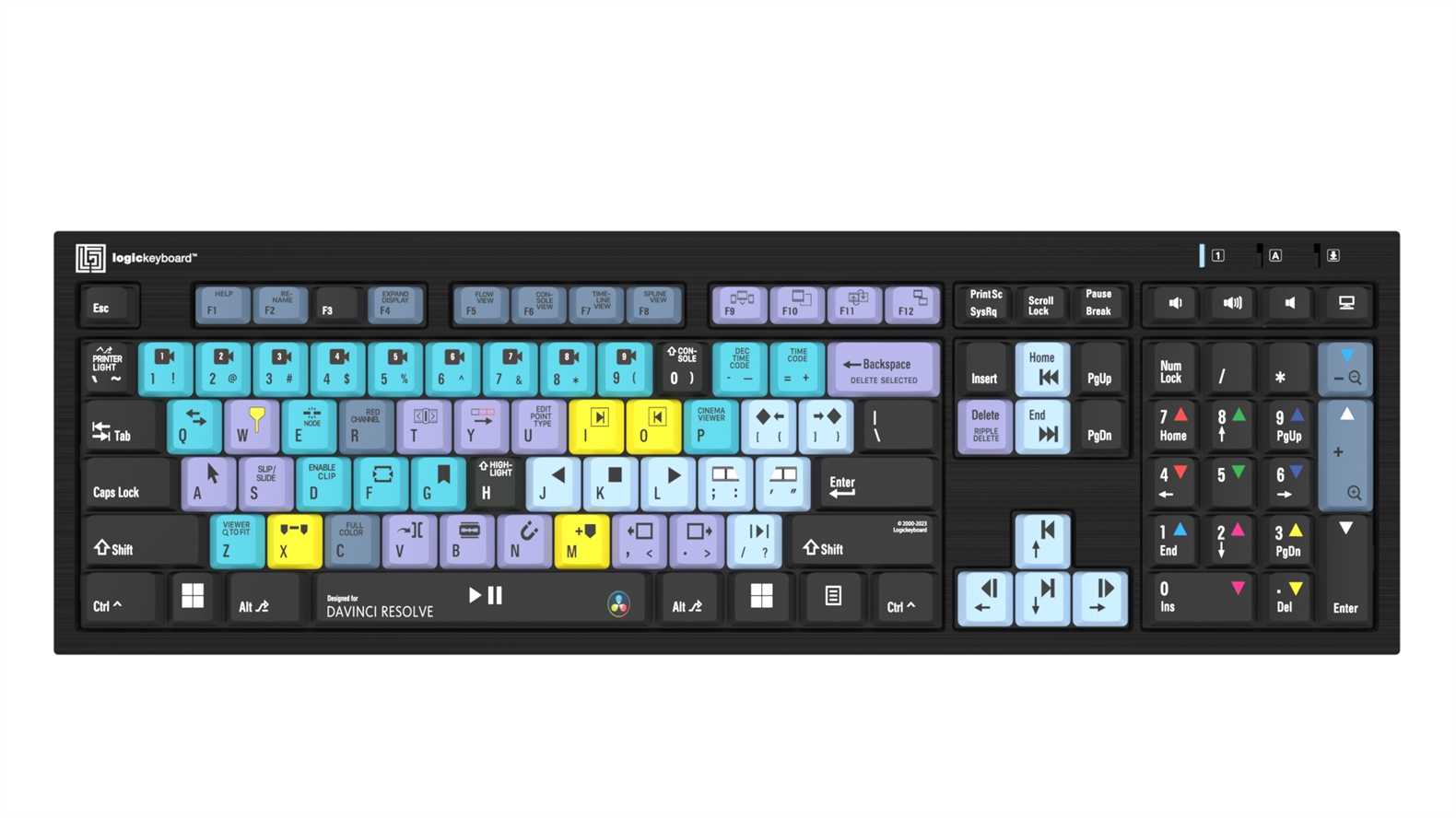DaVinci Resolve<br>NERO Slimline Keyboard - Windows<br>