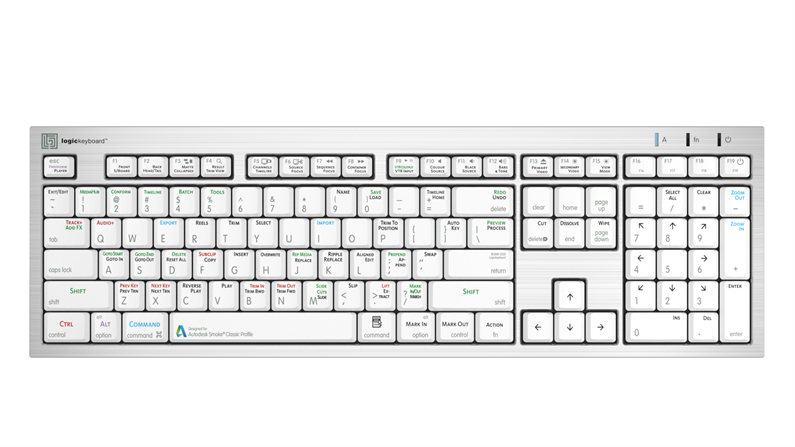 Autodesk SMOKE<br>ALBA Slimline Keyboard – Mac<br>