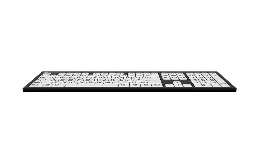Logickeyboard LargePrint Nero PC Slimline Keyboard