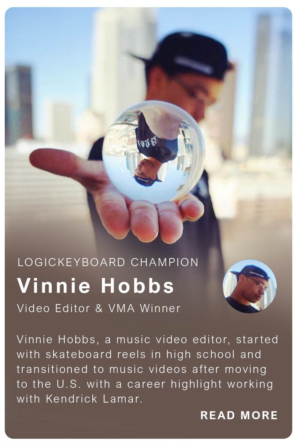 Logickeyboard Champions Vinnie Hobbs