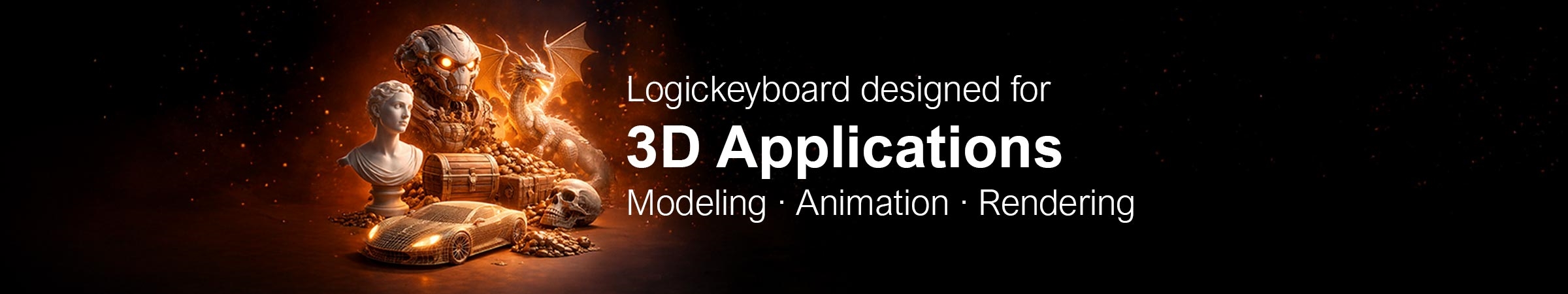 Shortcut Keyboards for 3D Productions Optimize efficiency and embark on a journey of digital sculpting and bring your 3D visions to life with a Logickeyboard Shortcut Keyboard, carefully crafted for your favorite 3D software.  The best shortcut keyboards for 3D productions, 3D Art & Animations, Compositing & Visual Effects.