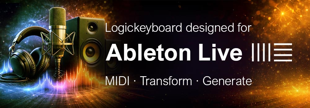 Color-Coded Keyboards for Ableton Live Create, arrange, and edit music with ease. Produce beats, mix tracks, and experiment with sounds in real-time. 