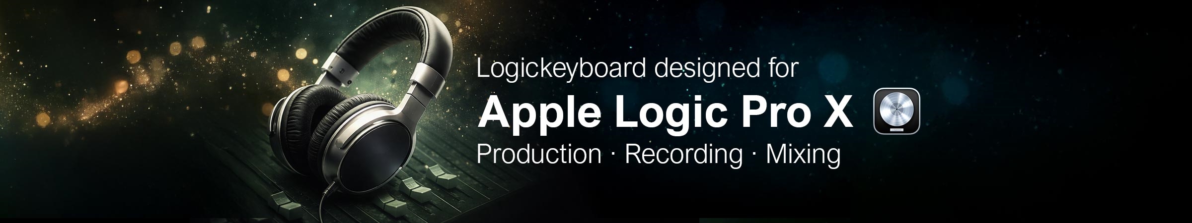 Color-Coded Editing Keyboards for Apple Logic Pro X