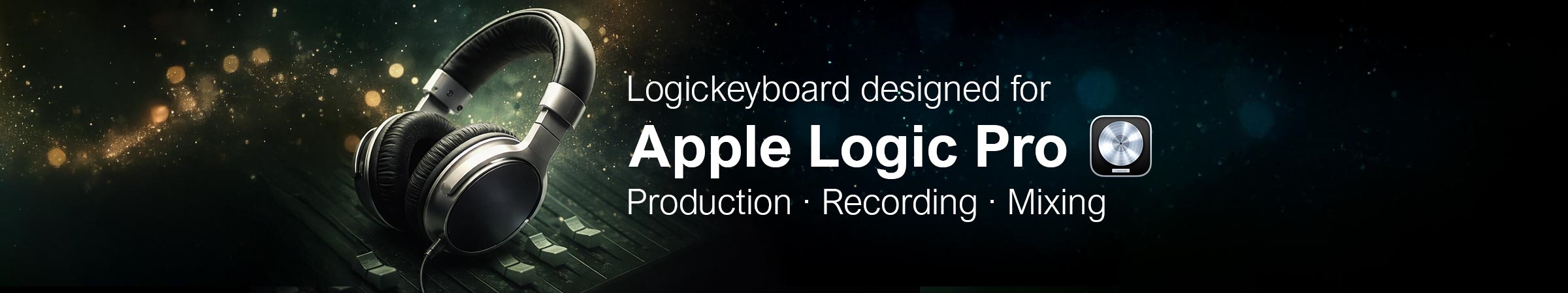 Color-Coded Editing Keyboards for Apple Logic Pro X