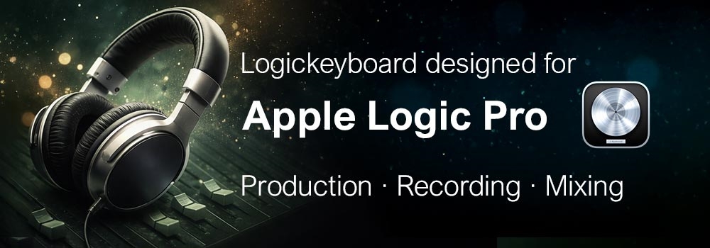 Color-Coded Editing Keyboards for Apple Logic Pro X