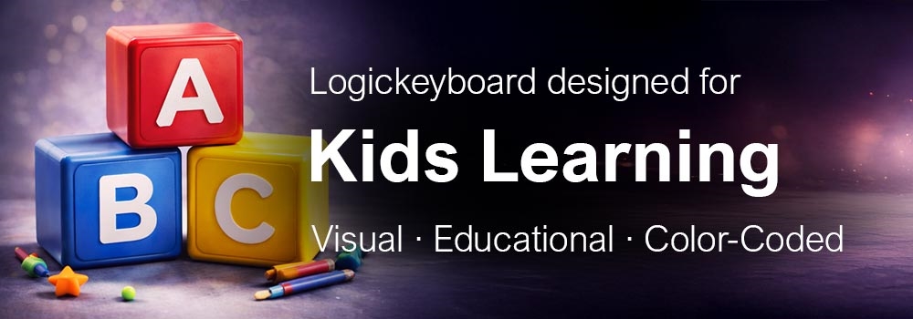 Kids Learning keyboards by Logickeyboard