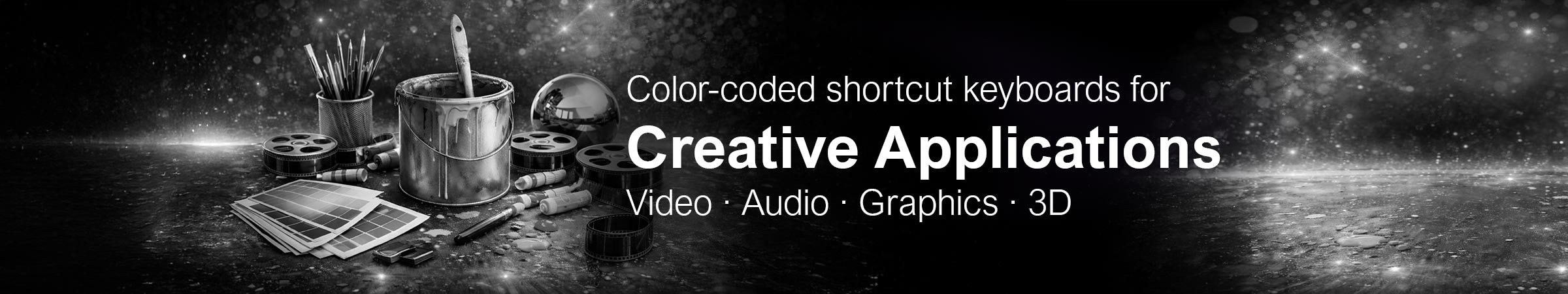 Color-coded shortcut keyboards from Logickeyboard