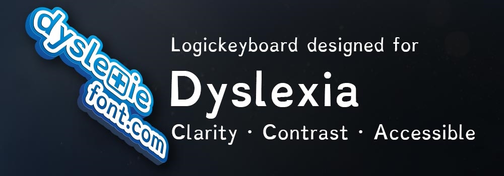 Keyboards supporting people with Dyslexia Dyslexie Keyboards are tailored specifically for individuals with dyslexia. The keyboards incorporates the groundbreaking Dyslexie font, carefully designed to enhance readability and relieve the challenges associated with traditional fonts.