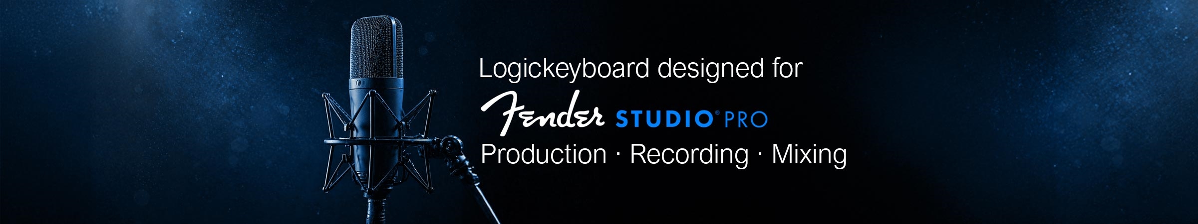 Logickeyboard Fender Studio Pro Shortcut keyboard