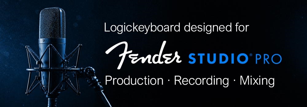 Logickeyboard Fender Studio Pro Shortcut keyboard