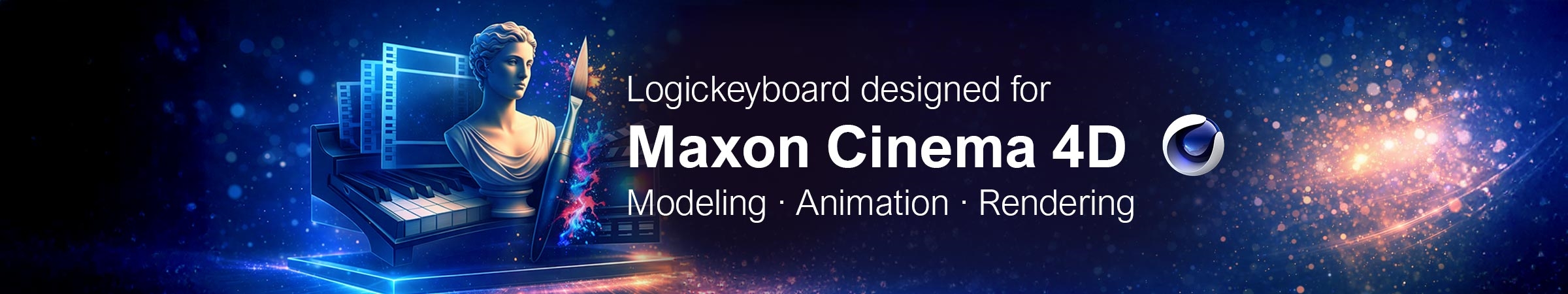 Color-Coded Keyboards for Maxon Cinema 4D Create stunning 3D models, animations, and visual effects. Design intricate objects and render realistic scenes with ease.