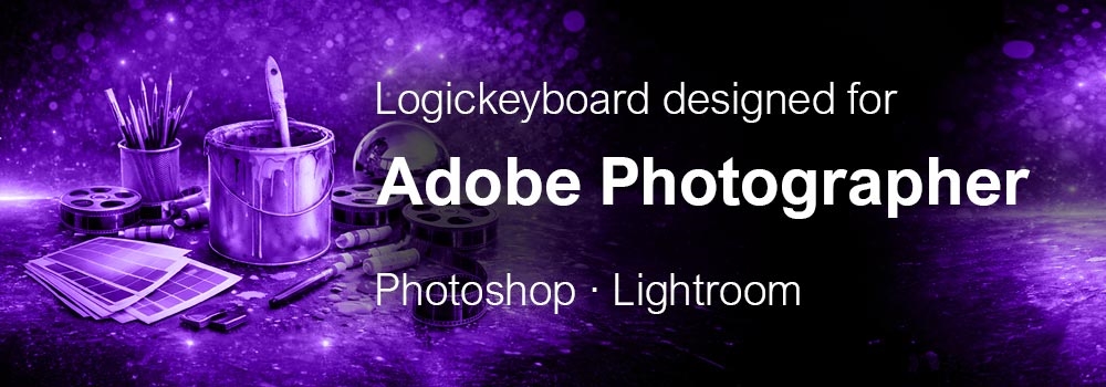 Color-Coded Graphic Keyboard for Adobe Photoshop & Lightroom