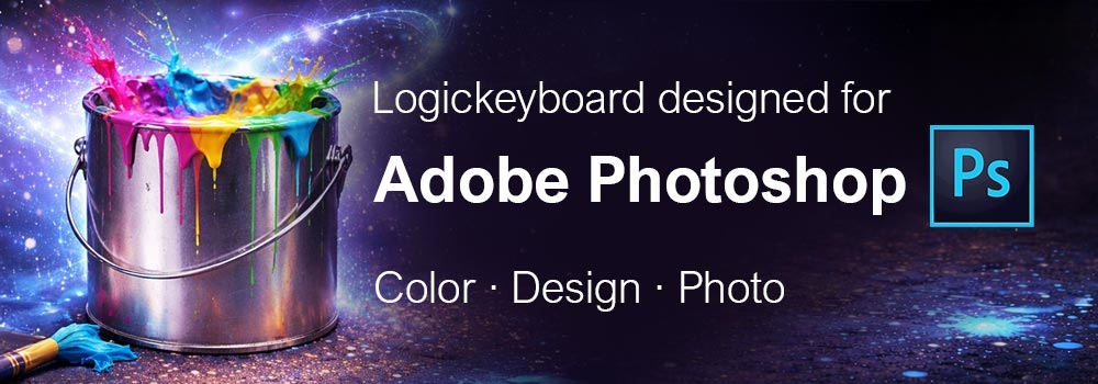 Color-Coded Editing Keyboards for Adobe Photoshop