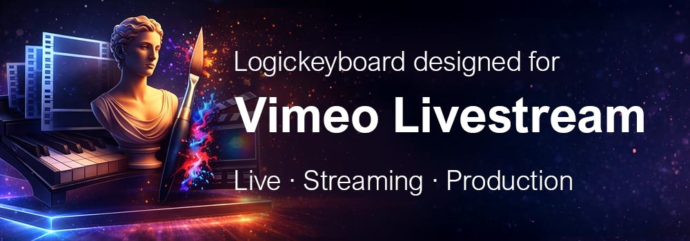 Color-Coded Keyboards for Vimeo Livestream Create, broadcast, and manage professional-grade livestreams with precision and ease.