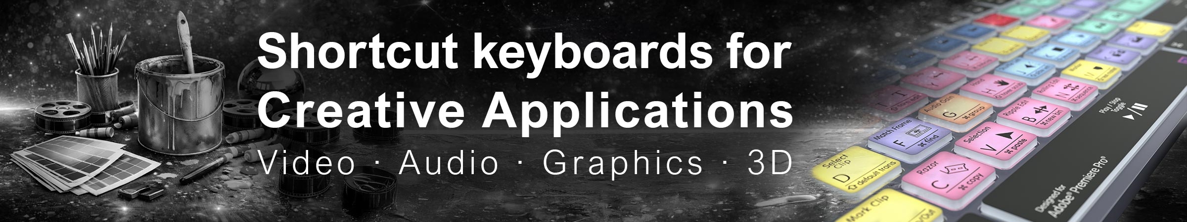 Color-coded shortcut keyboards from Logickeyboard