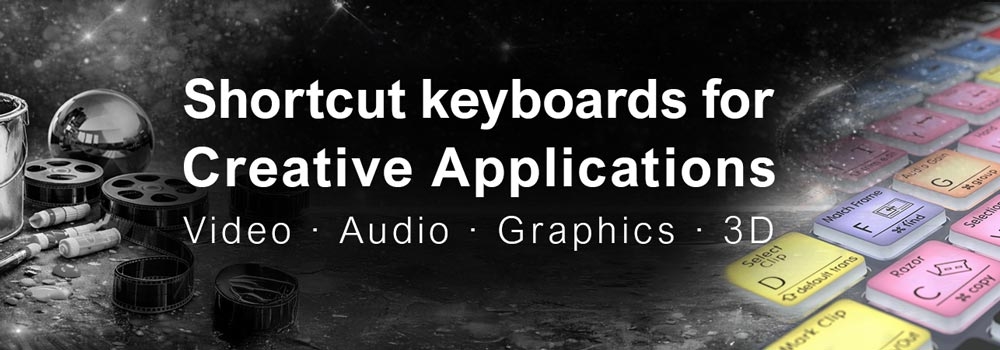 Color-coded shortcut keyboards from Logickeyboard