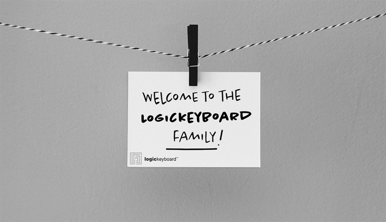 Welcome to the Logickeyboard family - Photo by Kelly Sikkema