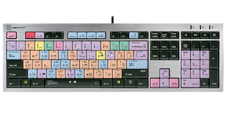 Adobe Lightroom CC - PC Slim Line Keyboard