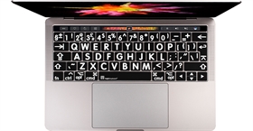 Keyboard cover with large letters