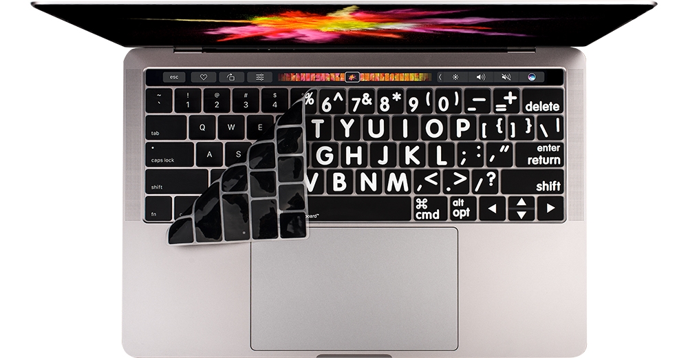 with Touchbar French Layout AZERTY from 2016 Silicone Protector Ultra Thin Skin Film for Apple MacBook Pro 13 15 MyGadget Keyboard Cover Silver