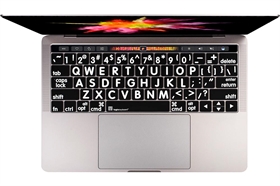 Keyboard cover for visually impaired