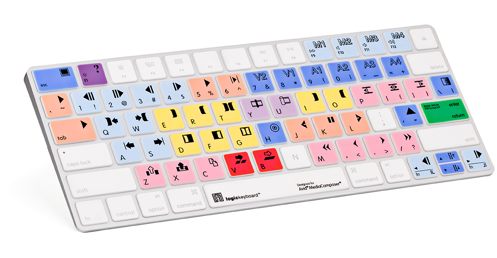 For Apple iMac Magic Wireless Keyboard Avid Media Composer Keyboard Cover Only fits non numeric pad version Editors Keys