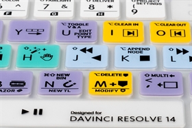 Blackmagic DaVinci Resolve 14 keyboard cover