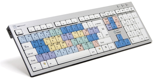  Logickeyboard Quantel SILVER Slimline Keyboard – Windows UK English
